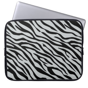 Zebrastreifen Klicken Sie, um die Farbe Grau anzup Laptopschutzhülle