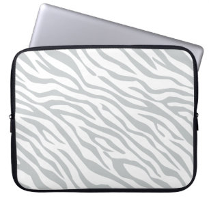 Zebrastreifen Klicken Sie, um die Farbe Grau anzup Laptopschutzhülle