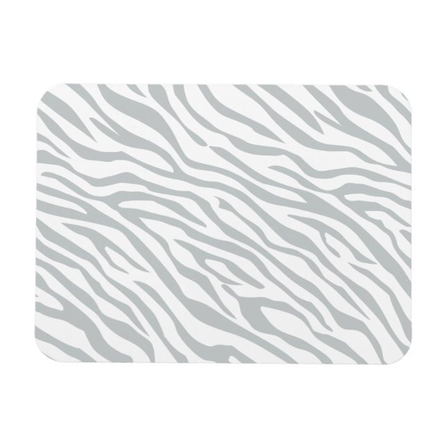 Zebrastreifen Klicken Sie, um die Farbe Grau anzup Magnet (Horizontal)