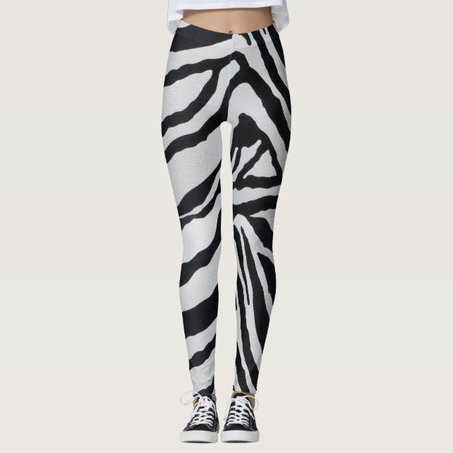 Zebrastreifen Leggings (Vorderseite)