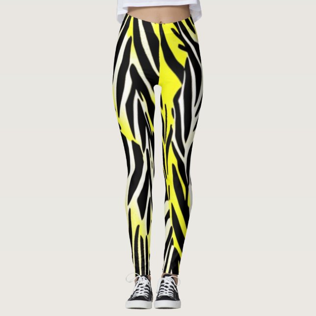 Zebrastreifen Leggings (Vorderseite)