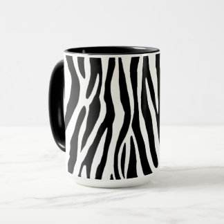 Zebrastreifen-Muster | Klassisches Schwarz-Weiß-An Tasse