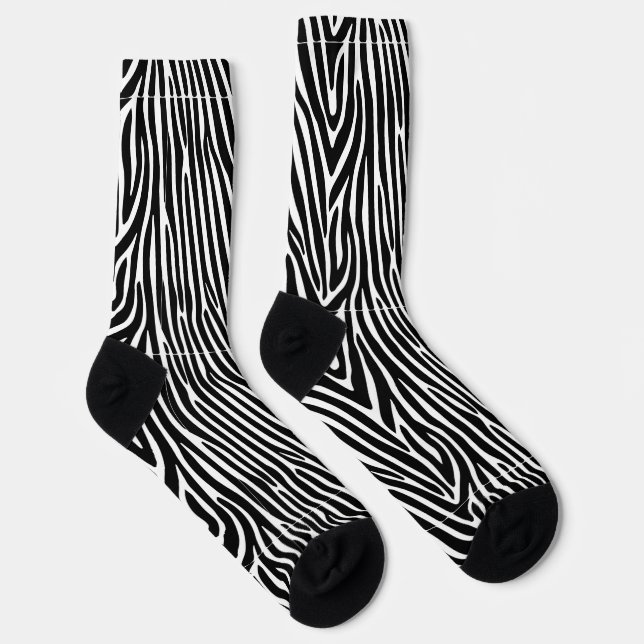Zebrastreifen-Muster Thunder_Cove Socken (Rechts)