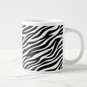 Zebrastreifen Nahtloses Muster Tierdruck-60492 Jumbo-Tasse