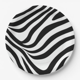 Zebrastreifen Pappteller
