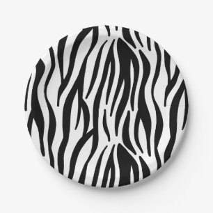 Zebrastreifen Pappteller