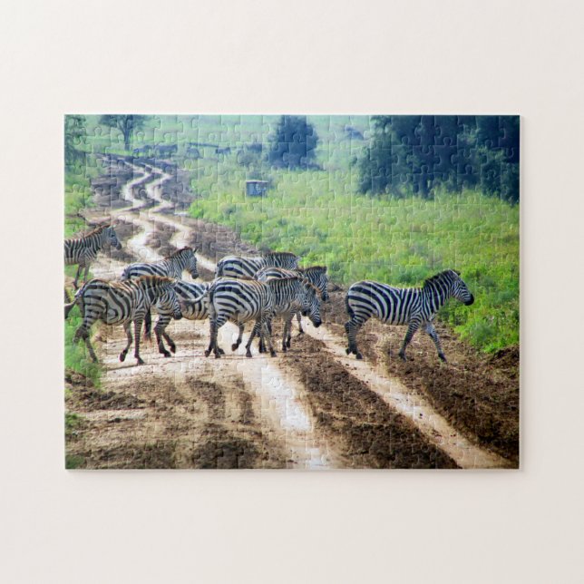 Zebrastreifen Puzzle (Horizontal)