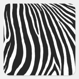 Zebrastreifen quadratischer aufkleber