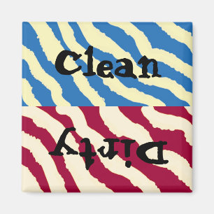 Zebrastreifen sauber und schmutzig magnet