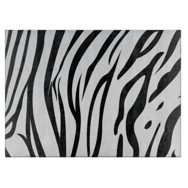 Zebrastreifen Schneidebrett (Vorderseite)