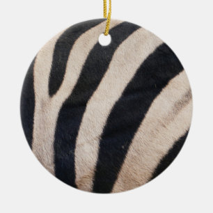Zebrastreifen Schwarz und Weiß Keramik Ornament