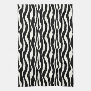 Zebrastreifen - Schwarz-Weiß Küchentuch