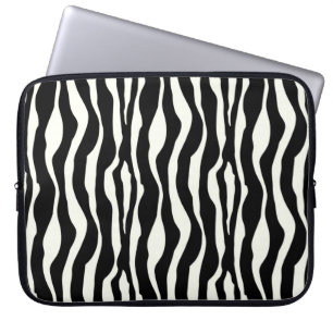 Zebrastreifen - Schwarz-Weiß Laptopschutzhülle