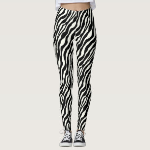 Zebrastreifen - Schwarz-Weiß Leggings