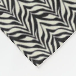 Zebrastreifen Schwarz Weiß Wilde Safari  Fleecedecke
