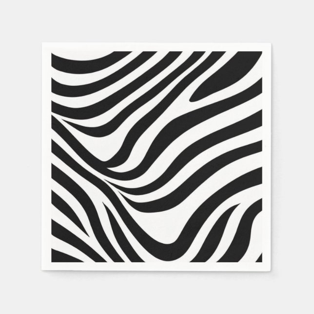 Zebrastreifen Serviette (Vorderseite)