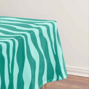 Zebrastreifen - Türkis und Aqua Tischdecke