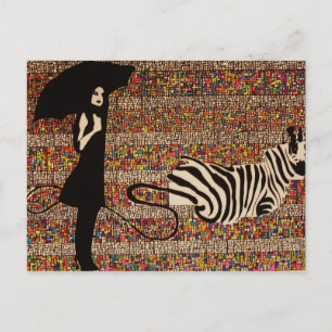 Zebrawanderung Postkarte