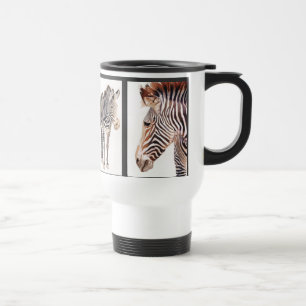 Zebrawatercolor-Tier-Kunst-Tasse Reisebecher