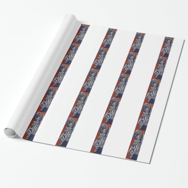 Zebrazebras-Afrikaner-Streifen Geschenkpapier (Ungerollt)