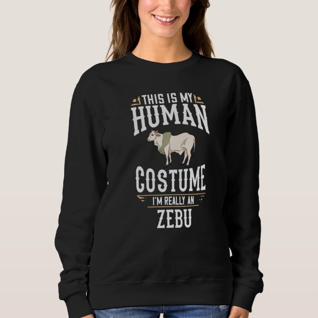 Zebu Cow Brahman Bull Cattle Mini Sweatshirt (Vorderseite)