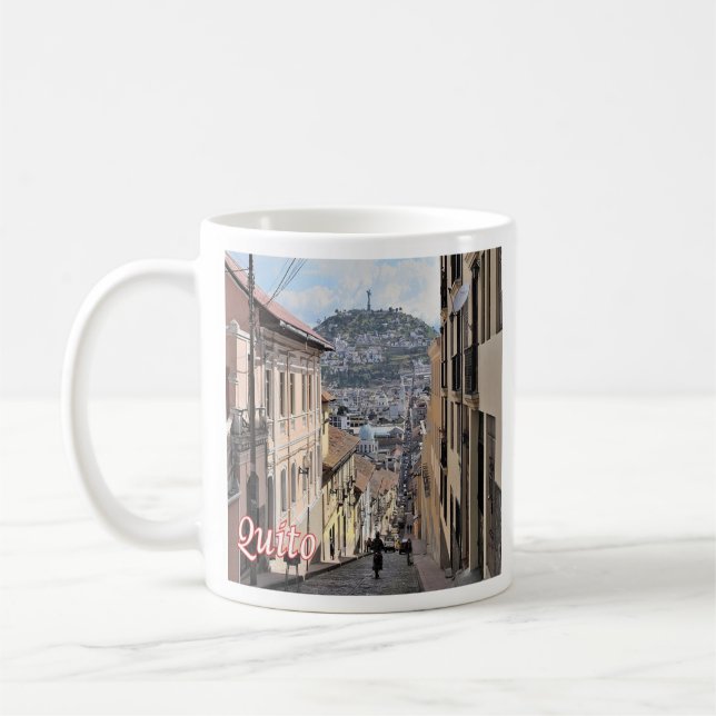 zEC009 QUITO, Altstadt, Amerika, Kaffeetasse (Links)