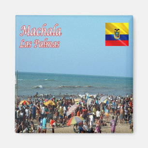 zEC016 MACHALA, Las Palmas, Ecuador, Kühlschrank Magnet