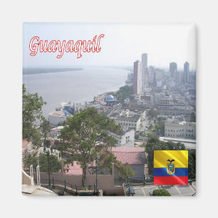 zEC020 GUAYAQUIL, Ecuador, Amerika, Kühlschrank Magnet