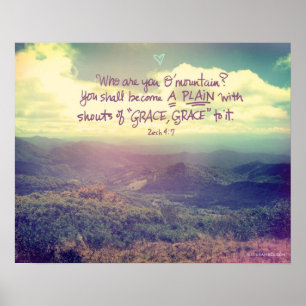 Zechariah 4:7 Plakat