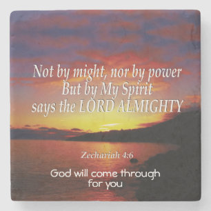 Zechariah 4 NICHT Christlich inspirierend Steinuntersetzer