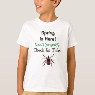 Zeckenkontrolle Lyme-Borreliose-Bewusstsein T-Shirt