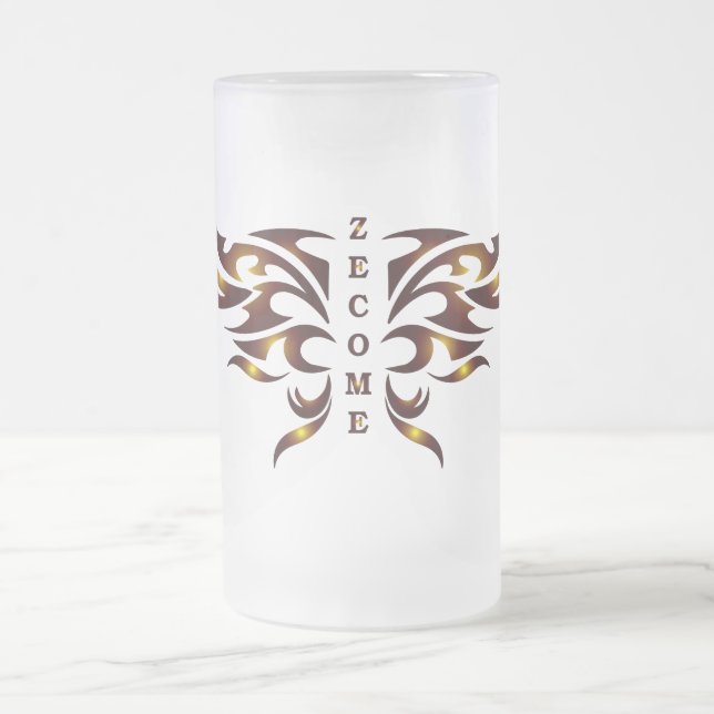 Zecome Bierglas Mattglas Bierglas (Mittel)