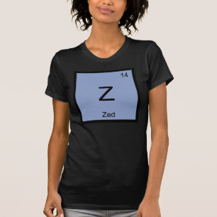 Zed Name Chemistry Element Periodische Tabelle T-Shirt