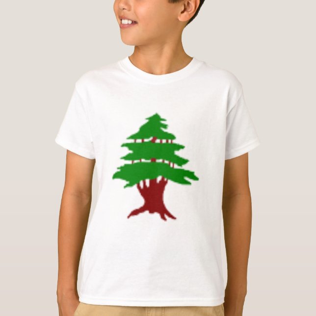 Zeder des Libanon Premium Patriotic Image T - Shir T-Shirt (Vorderseite)
