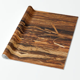 Zeder Textur Holzrinden-Look Geschenkpapier