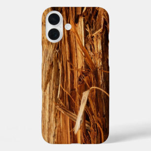 Zeder Texturierte Holzrinden-Optik iPhone 16 Plus Hülle