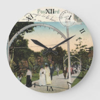 Zedern-Punkt-Ohio-Postkarten-Uhr - 1910
