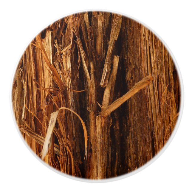 Zedernholzbrauenschau Keramikknauf (Vorderseite)