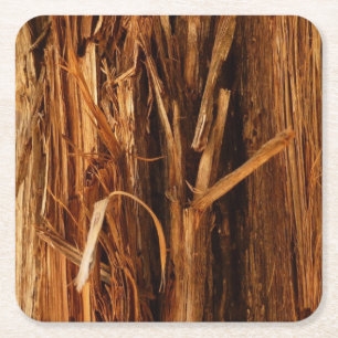 Zedernholzbrauenschau Rechteckiger Pappuntersetzer