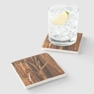 Zedernholzbrauenschau Steinuntersetzer