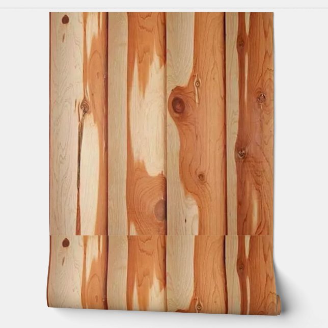 Zedernholzkabine Tapete (Abrollen)