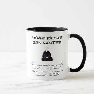 ZederRapidszen-Mitte-Tasse mit Buddha-Zitat Tasse