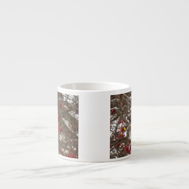 ZederWaxwing Espressotasse (Vorderseite)
