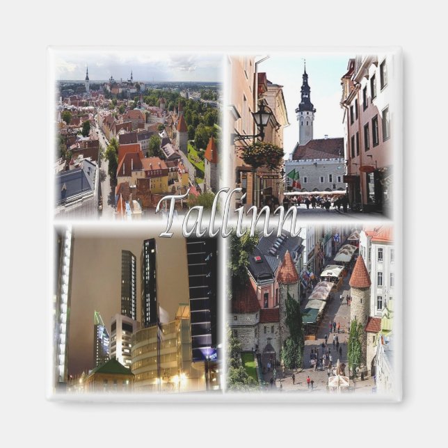 zEE003 TALLINN Estland, Kühlschrank Magnet (Vorne)