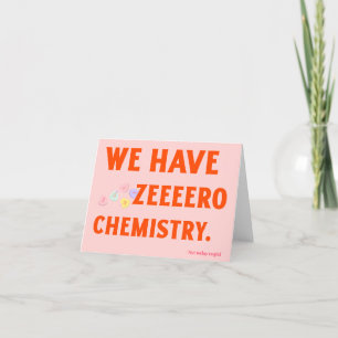 Zeeeero Chemie Valentinskarte Feiertagskarte
