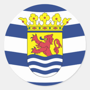 Zeeland, die Niederlande Runder Aufkleber