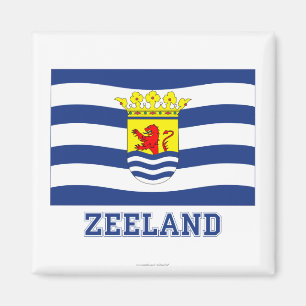 Zeeland Flag mit Namen Magnet