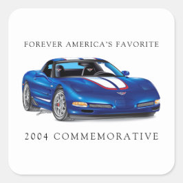 ZEEOSIX COLLECTIBLE AUTO ART QUADRATISCHER AUFKLEBER