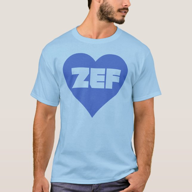 ZEF BLAU T-Shirt (Vorderseite)