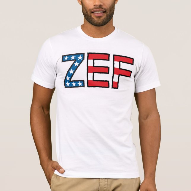 ZEF hässlicher Junge V-Hals T-Shirt (Vorderseite)